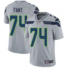 Seattle Seahawks #74 George Fant Grey Alternate Men's Stitched NFL Vapor Untouchable Limited Jersey