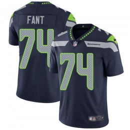 Seattle Seahawks #74 George Fant Steel Blue Team Color Men's Stitched NFL Vapor Untouchable Limited Jersey