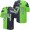 Seattle Seahawks #74 George Fant Steel Blue/Green Men's Stitched NFL Elite Split Jersey