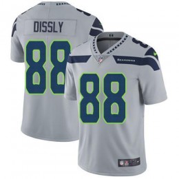 Seattle Seahawks #88 Will Dissly Grey Alternate Men's Stitched NFL Vapor Untouchable Limited Jersey