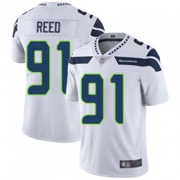 Seattle Seahawks #91 Jarran Reed White Men's Stitched NFL Vapor Untouchable Limited Jersey