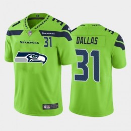 Seattle Seattle Seahawks #31 DeeJay Dallas Green Men's Big Team Logo Player Vapor Limited NFL Jersey