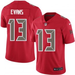 Buccaneers #13 Mike Evans Red Men's Stitched NFL Limited Rush Jersey