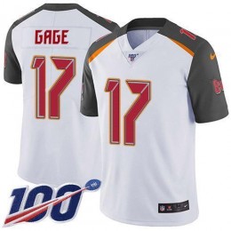 Buccaneers #17 Russell Gage White Men's Stitched NFL 100th Season Vapor Untouchable Limited Jersey