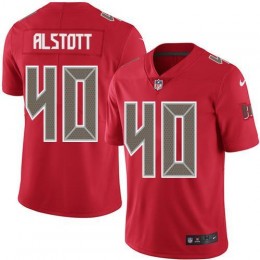 Buccaneers #40 Mike Alstott Red Men's Stitched NFL Limited Rush Jersey