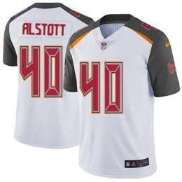 Buccaneers #40 Mike Alstott White Men's Stitched NFL Vapor Untouchable Limited Jersey