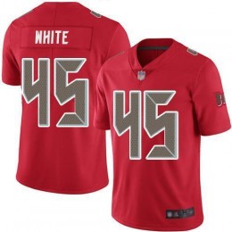 Buccaneers #45 Devin White Red Men's Stitched NFL Limited Rush Jersey