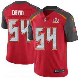 Buccaneers #54 Lavonte David Red Team Color Men's Super Bowl LV Bound Stitched NFL Vapor Untouchable Limited Jersey
