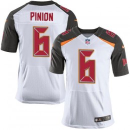 Buccaneers #6 Julio Jones White Men's Stitched NFL New Elite Jersey