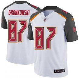 Buccaneers #87 Rob Gronkowski White Men's Stitched NFL Vapor Untouchable Limited Jersey