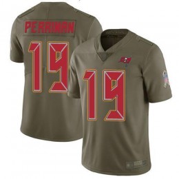 Tampa Bay Buccaneers #19 Breshad Perriman Olive Men's Stitched NFL Limited 2017 Salute to Service Jersey
