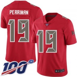 Tampa Bay Buccaneers #19 Breshad Perriman Red Men's Stitched NFL Limited Rush 100th Season Jersey