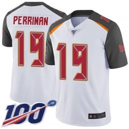 Tampa Bay Buccaneers #19 Breshad Perriman White Men's Stitched NFL 100th Season Vapor Limited Jersey