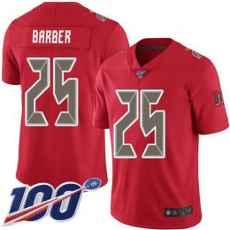 Tampa Bay Buccaneers #25 Peyton Barber Red Men's Stitched NFL Limited Rush 100th Season Jersey