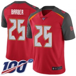 Tampa Bay Buccaneers #25 Peyton Barber Red Team Color Men's Stitched NFL 100th Season Vapor Limited Jersey