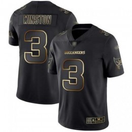 Tampa Bay Buccaneers #3 Jameis Winston Black/Gold Men's Stitched NFL Vapor Untouchable Limited Jersey