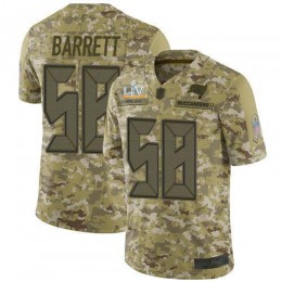 Tampa Bay Buccaneers #58 Shaquil Barrett Camo Men's Super Bowl LV Bound Stitched NFL Limited 2018 Salute To Service Jersey