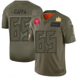 Tampa Bay Buccaneers #65 Alex Cappa Camo Men's Super Bowl LV Champions Patch Stitched NFL Limited 2019 Salute To Service Jersey