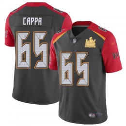 Tampa Bay Buccaneers #65 Alex Cappa Gray Men's Super Bowl LV Champions Patch Stitched NFL Limited Inverted Legend Jersey