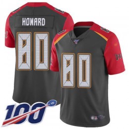 Tampa Bay Buccaneers #80 O. J. Howard Gray Men's Stitched NFL Limited Inverted Legend 100th Season Jersey