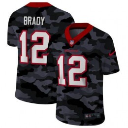 Tampa Bay Buccaneers #12 Tom Brady Men's 2020 Black CAMO Vapor Untouchable Limited Stitched NFL Jersey