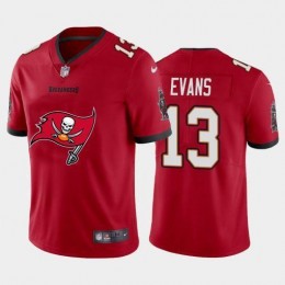 Tampa Bay Buccaneers #13 Mike Evans Red Men's Big Team Logo Vapor Limited NFL Jersey