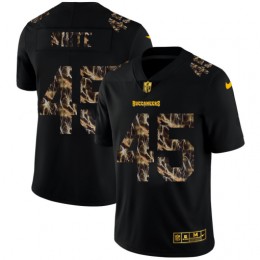 Tampa Bay Buccaneers #45 Devin White Men's Black Flocked Lightning Vapor Limited NFL Jersey