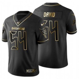 Tampa Bay Buccaneers #54 Lavonte David Men's Black Golden Limited NFL 100 Jersey