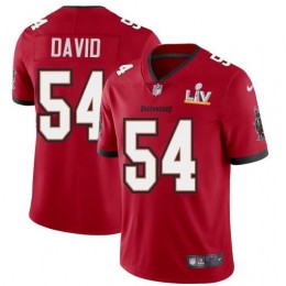 Tampa Bay Buccaneers #54 Lavonte David Men's Super Bowl LV Bound Red Vapor Limited Jersey