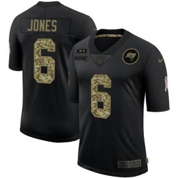 Tampa Bay Buccaneers #6 Julio Jones Men's 2020 Salute To Service Camo Limited NFL Jersey Black