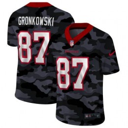 Tampa Bay Buccaneers #87 Rob Gronkowski Men's 2020 Black CAMO Vapor Untouchable Limited Stitched NFL Jersey