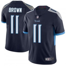 Tennessee Titans #11 A.J. Brown Navy Blue Team Color Men Stitched NFL Vapor Untouchable Limited Jersey Men