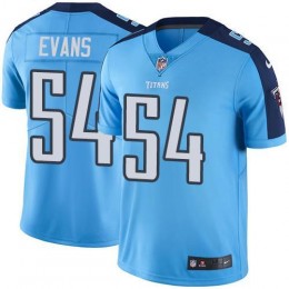Tennessee Titans #54 Rashaan Evans Light Blue Men Stitched NFL Limited Rush Jersey Men