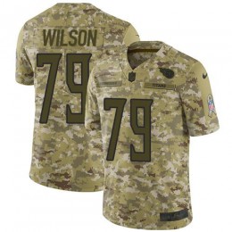 Tennessee Titans #79 Isaiah Wilson Camo Men Stitched NFL Limited 2018 Salute To Service Jersey Men
