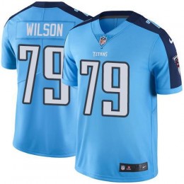 Tennessee Titans #79 Isaiah Wilson Light Blue Men Stitched NFL Limited Rush Jersey Men