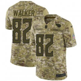 Tennessee Titans #82 Delanie Walker Camo Men Stitched NFL Limited 2018 Salute to Service Jersey Men