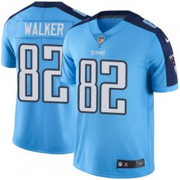 Tennessee Titans #82 Delanie Walker Light Blue Men Stitched NFL Limited Rush Jersey Men