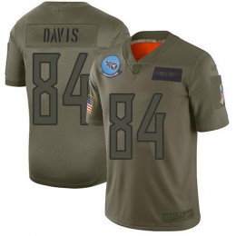 Tennessee Titans #84 Corey Davis Camo Men Stitched NFL Limited 2019 Salute to Service Jersey Men