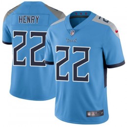 Titans #22 Derrick Henry Light Blue Alternate Men Stitched NFL Vapor Untouchable Limited Jersey
