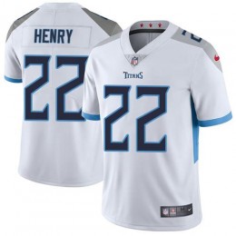 Titans #22 Derrick Henry White Men Stitched NFL Vapor Untouchable Limited Jersey