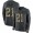 Commanders #21 Sean Taylor Anthracite Salute To Service Men Stitched NFL Limited Therma Long Sleeve Jersey