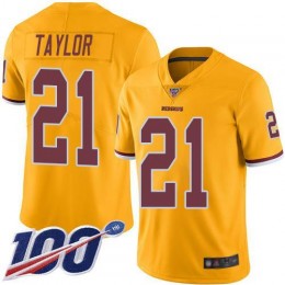 Commanders #21 Sean Taylor Gold Men Stitched NFL Limited Rush 100th Season Jersey
