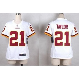 Commanders #21 Sean Taylor White Men Stitched NFL Elite Jersey
