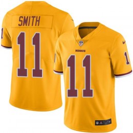 Washington Commanders #11 Alex Smith Gold Men Stitched NFL Limited Rush Jersey Men