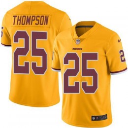 Washington Commanders #25 Chris Thompson Gold Men Stitched NFL Limited Rush Jersey Men