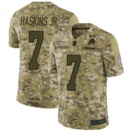 Washington Commanders #7 Dwayne Haskins Jr Camo Men Stitched NFL Limited 2018 Salute to Service Jersey Men