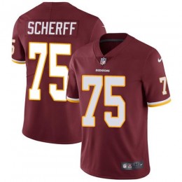 Washington Commanders #75 Brandon Scherff Burgundy Red Team Color Men Stitched NFL Vapor Untouchable Limited Jersey Men