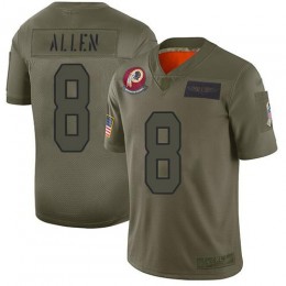 Washington Commanders #8 Kyle Allen Camo Men Stitched NFL Limited 2019 Salute to Service Jersey Men