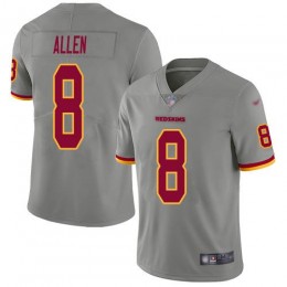 Washington Commanders #8 Kyle Allen Gray Men Stitched NFL Limited Inverted Legend Jersey Men