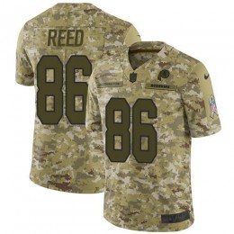 Washington Commanders #86 Jordan Reed Camo Men Stitched NFL Limited 2018 Salute to Service Jersey Men